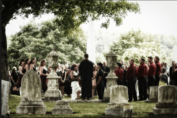 Cemetery Wedding